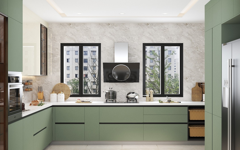 Sleek Modular Kitchen